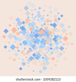 Rhombus colored minimal geometric cover template of isolated elements.Future geometric cover rhombus colored. Used as print, card, backdrop, template, texture, background, wallpaper, banner, border