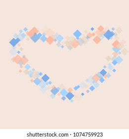 Rhombus colored minimal geometric cover template of isolated elements.Future geometric cover rhombus colored. Used as print, card, backdrop, template, texture, background, wallpaper, banner, border