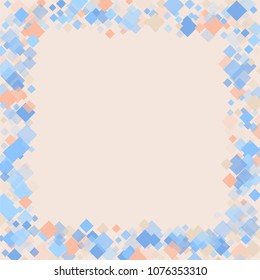 Rhombus colored minimal geometric cover template of isolated elements.Future geometric cover rhombus colored. Used as print, card, backdrop, template, texture, background, wallpaper, banner, border