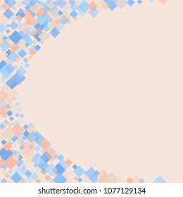 Rhombus colored minimal geometric cover template of isolated elements.Future geometric cover rhombus colored. Used as print, card, backdrop, template, texture, background, wallpaper, banner, border