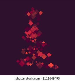 Rhombus colored minimal geometric cover template of isolated elements.Future geometric cover rhombus colored. Used as print, card, backdrop, template, texture, background, wallpaper, banner, border