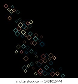 Rhombus colored minimal geometric cover template of isolated elements.Future geometric cover rhombus colored. Used as print, card, backdrop, template, texture, background, wallpaper, banner, border