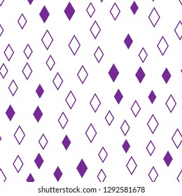 Rhombus Colorful pattern with different shapes objects. Texture background for textile, print, paper, fabric background, wallpaper