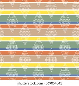 Rhombus colorful seamless pattern