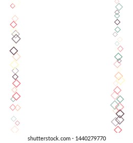 Rhombus confetti minimal geometric cover template of isolated elements.Future geometric cover rhombus confetti. Used as print, card, backdrop, template, texture, background, wallpaper, banner, border
