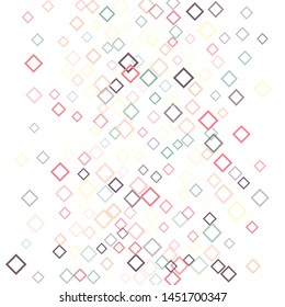 Rhombus confetti minimal geometric cover template of isolated elements.Future geometric cover rhombus confetti. Used as print, card, backdrop, template, texture, background, wallpaper, banner, border