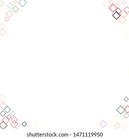 Rhombus confetti minimal geometric cover template of isolated elements.Future geometric cover rhombus confetti. Used as print, card, backdrop, template, texture, background, wallpaper, banner, border