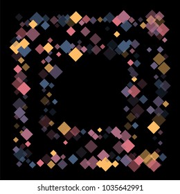 Rhombus cosmic minimal geometric cover template of isolated elements.Future geometric template rhombus cosmic. Used as print, card, backdrop, template, texture, background, wallpaper, banner, border