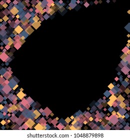 Rhombus cosmic minimal geometric cover template of isolated elements.Future geometric template rhombus cosmic. Used as print, card, backdrop, template, texture, background, wallpaper, banner, border