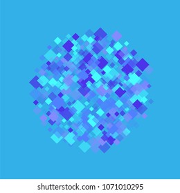 Rhombus cosmic minimal geometric cover template of isolated elements.Future geometric template rhombus cosmic. Used as print, card, backdrop, template, texture, background, wallpaper, banner, border