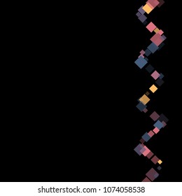 Rhombus cosmic minimal geometric cover template of isolated elements.Future geometric template rhombus cosmic. Used as print, card, backdrop, template, texture, background, wallpaper, banner, border