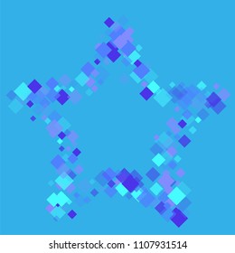 Rhombus cosmic minimal geometric cover template of isolated elements.Future geometric template rhombus cosmic. Used as print, card, backdrop, template, texture, background, wallpaper, banner, border