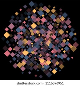 Rhombus cosmic minimal geometric cover template of isolated elements.Future geometric template rhombus cosmic. Used as print, card, backdrop, template, texture, background, wallpaper, banner, border