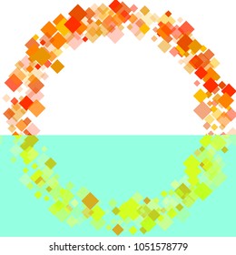 Rhombus cover minimal geometric cover template of isolated elements.Future geometric template rhombus cover. Used as print, card, backdrop, template, texture, background, wallpaper, banner, border