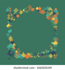 Rhombus cover minimal geometric cover template of isolated elements.Future geometric template rhombus cover. Used as print, card, backdrop, template, texture, background, wallpaper, banner, border