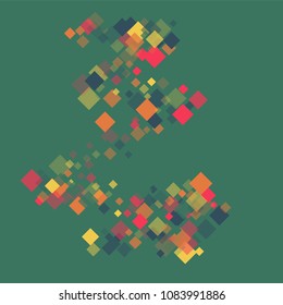 Rhombus cover minimal geometric cover template of isolated elements.Future geometric template rhombus cover. Used as print, card, backdrop, template, texture, background, wallpaper, banner, border