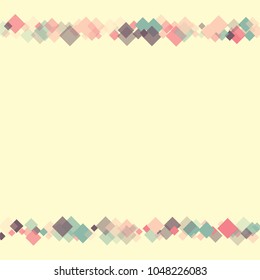 Rhombus creative minimal geometric cover template of isolated elements. Future geometric template rhombus creative. Used as print, card, backdrop, template, texture, background, wallpaper, banner