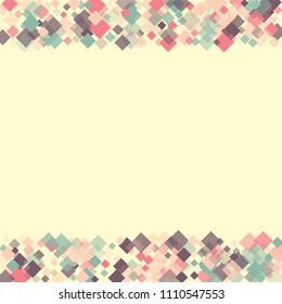 Rhombus creative minimal geometric cover template of isolated elements. Future geometric template rhombus creative. Used as print, card, backdrop, template, texture, background, wallpaper, banner