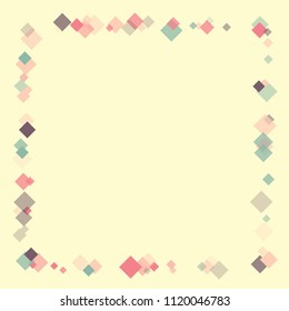 Rhombus creative minimal geometric cover template of isolated elements. Future geometric template rhombus creative. Used as print, card, backdrop, template, texture, background, wallpaper, banner