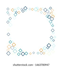 Rhombus creative minimal geometric cover template of isolated elements. Future geometric template rhombus creative.  