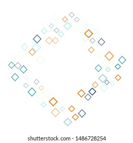 Rhombus creative minimal geometric cover template of isolated elements. Future geometric template rhombus creative. Used as print, card, backdrop, template, texture, background, wallpaper, banner
