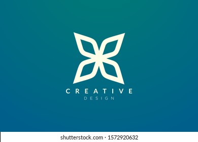 Rhombus designs are arranged into geometric flower shapes. Modern minimalist and elegant vector illustration. Can be used for labels, brands, icons or logos