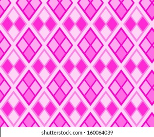 Rhombus diamond background illustration. Argyle seamless texture. Lozenge and rhombus shapes.