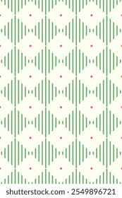 Rhombus and dots seamless pattern design. Vector illustration.