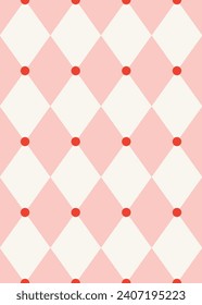 Rhombus elegant seamless pattern design. Vector illustration.