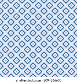 Rhombus elements with center dot vector seamless pattern. Textile fabric print design. Geometric seamless ornament with rhombus shapes. Interior textile pattern