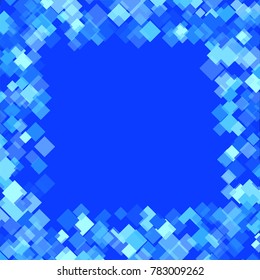 Rhombus frame consists of isolated elements.Trendy and stylish, futuristic and cosmic rhombus frame. Can be used as print, card, backdrop, background, wallpaper, paper, logo, banner, border  and etc.