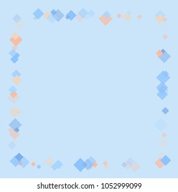 Rhombus frame minimal geometric cover template of isolated elements.Future geometric cover rhombus frame. Used as print, card, backdrop, template, texture, background, wallpaper, banner, border