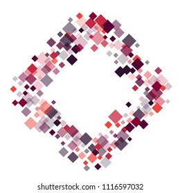 Rhombus frame minimal geometric cover template of isolated elements.Future geometric cover rhombus frame. Used as print, card, backdrop, template, texture, background, wallpaper, banner, border