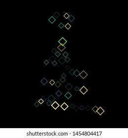 Rhombus frame minimal geometric cover template of isolated elements.Future geometric cover rhombus frame. Used as print, card, backdrop, template, texture, background, wallpaper, banner, border