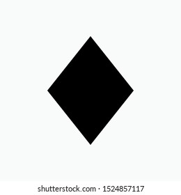 Rhombus Geometric Basic Shape Icon - Vector, Sign and Symbol for Design, Presentation, Website or Apps Elements.
