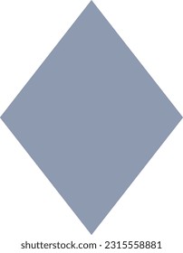 Rhombus geometric shape element symbol for preschool education for kids mathematics learning illustration
