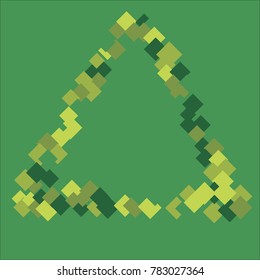 Rhombus green consists of isolated elements.Trendy and stylish, futuristic and cosmic rhombus green. Can be used as print, card, backdrop, background, wallpaper, paper, logo, banner, border  and etc.