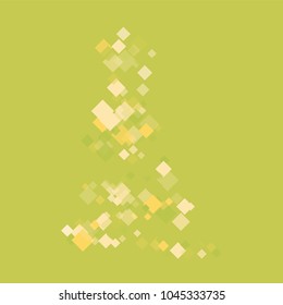 Rhombus green minimal geometric cover template of isolated elements.Future geometric cover rhombus green. Used as print, card, backdrop, template, texture, background, wallpaper, banner, border