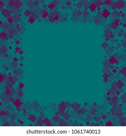 Rhombus green minimal geometric cover template of isolated elements.Future geometric cover rhombus green. Used as print, card, backdrop, template, texture, background, wallpaper, banner, border