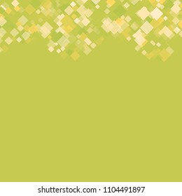 Rhombus green minimal geometric cover template of isolated elements.Future geometric cover rhombus green. Used as print, card, backdrop, template, texture, background, wallpaper, banner, border