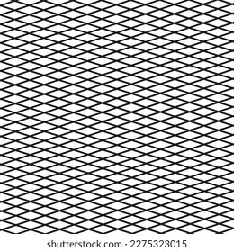 Rhombus grid on white background. Vector illustration.