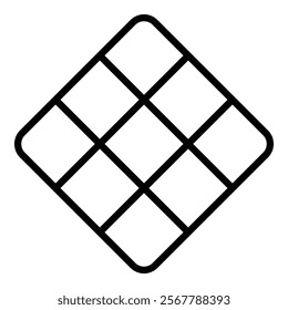 Rhombus Icon Element For Design