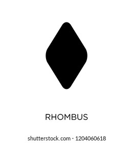 Rhombus icon. Rhombus symbol design from Geometry collection. Simple element vector illustration on white background.