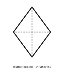 rhombus icon vector illustration design template