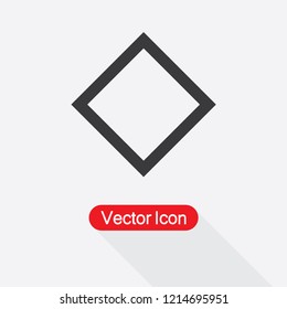 Rhombus Icon Vector Illustration Eps10