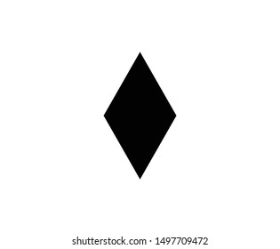 Rhombus icon vector illustration. Flat design style