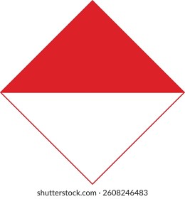 Rhombus Indonesia Flag Asian Country