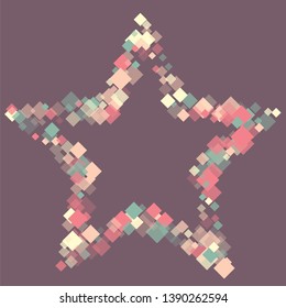 Rhombus isolated minimal geometric cover template of isolated elements.Future geometric cover rhombus isolated. Used as print, card, backdrop, template, texture, background, wallpaper, banner, border