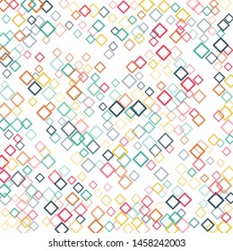 Rhombus isolated minimal geometric cover template of isolated elements.Future geometric cover rhombus isolated. Used as print, card, backdrop, template, texture, background, wallpaper, banner, border