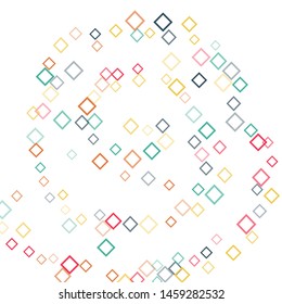 Rhombus isolated minimal geometric cover template of isolated elements.Future geometric cover rhombus isolated. Used as print, card, backdrop, template, texture, background, wallpaper, banner, border